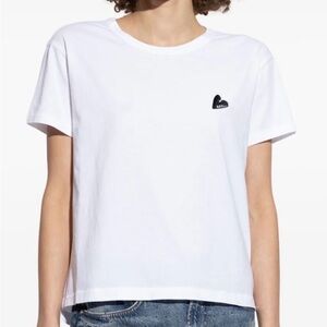 Women's ZADIG&VOLTAIRE Marta Heart-Embroidered T-Shirt White Size XS